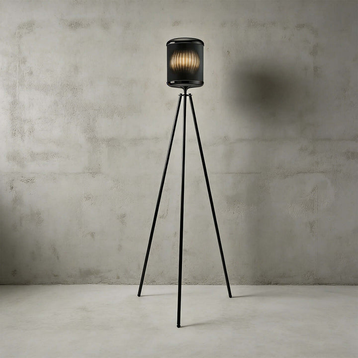 Kumro Floor Lamp – Minimalist Fabric Tripod Floor Lamp