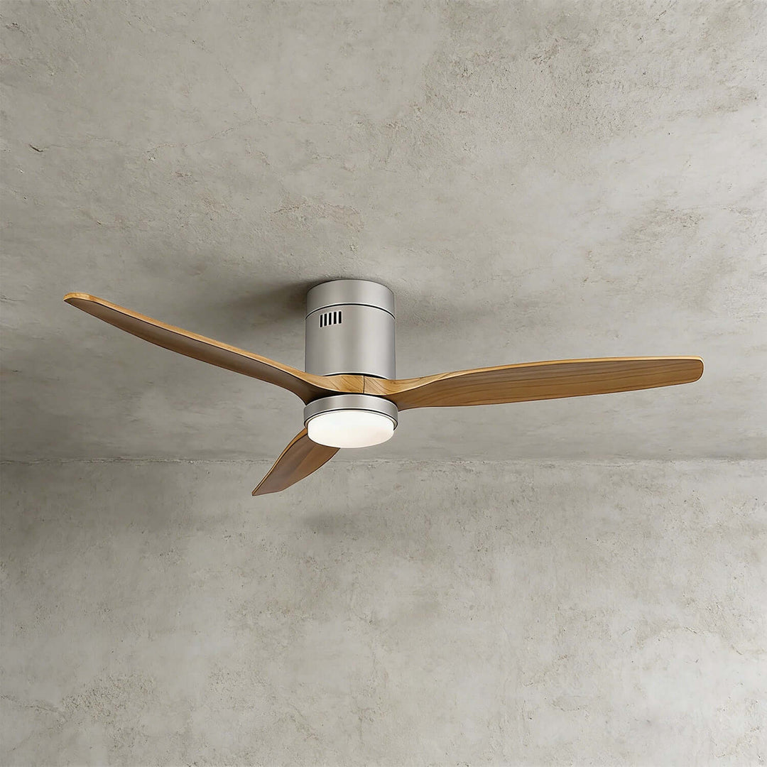 Kyloze Ceiling Fan Light | Modern Minimalist Wood Light