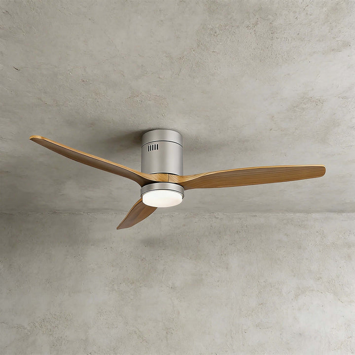 Kyloze Ceiling Fan Light | Modern Minimalist Wood Light