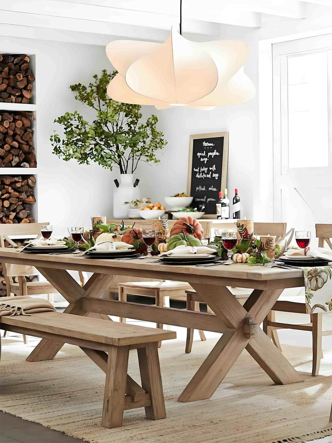 Kylvo Chandelier – Japanese-Style Living Room Lamp