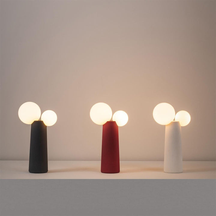 Land Table Lamp - Green, Red & Glass | Vinlighting | Vinlighting | Vinlighting