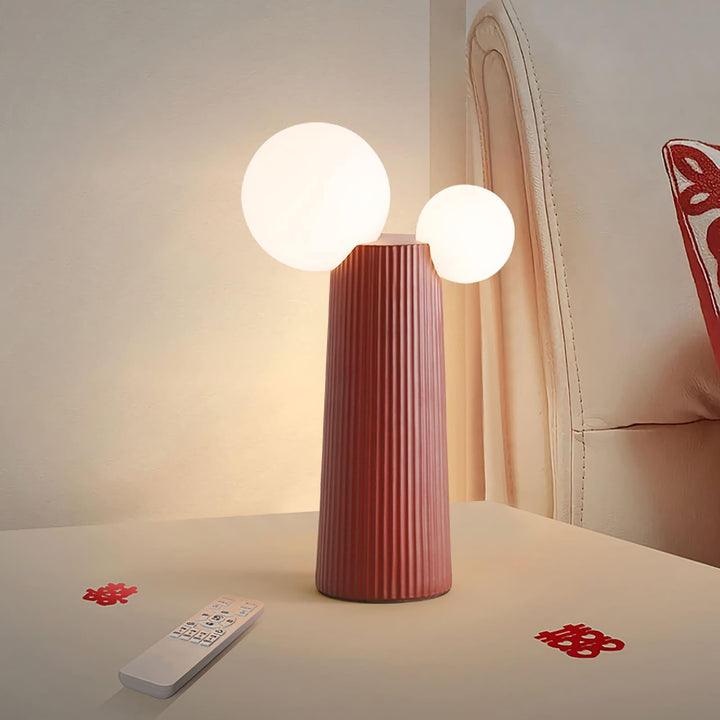 Land Table Lamp - Green, Red & Glass | Vinlighting | Vinlighting | Vinlighting