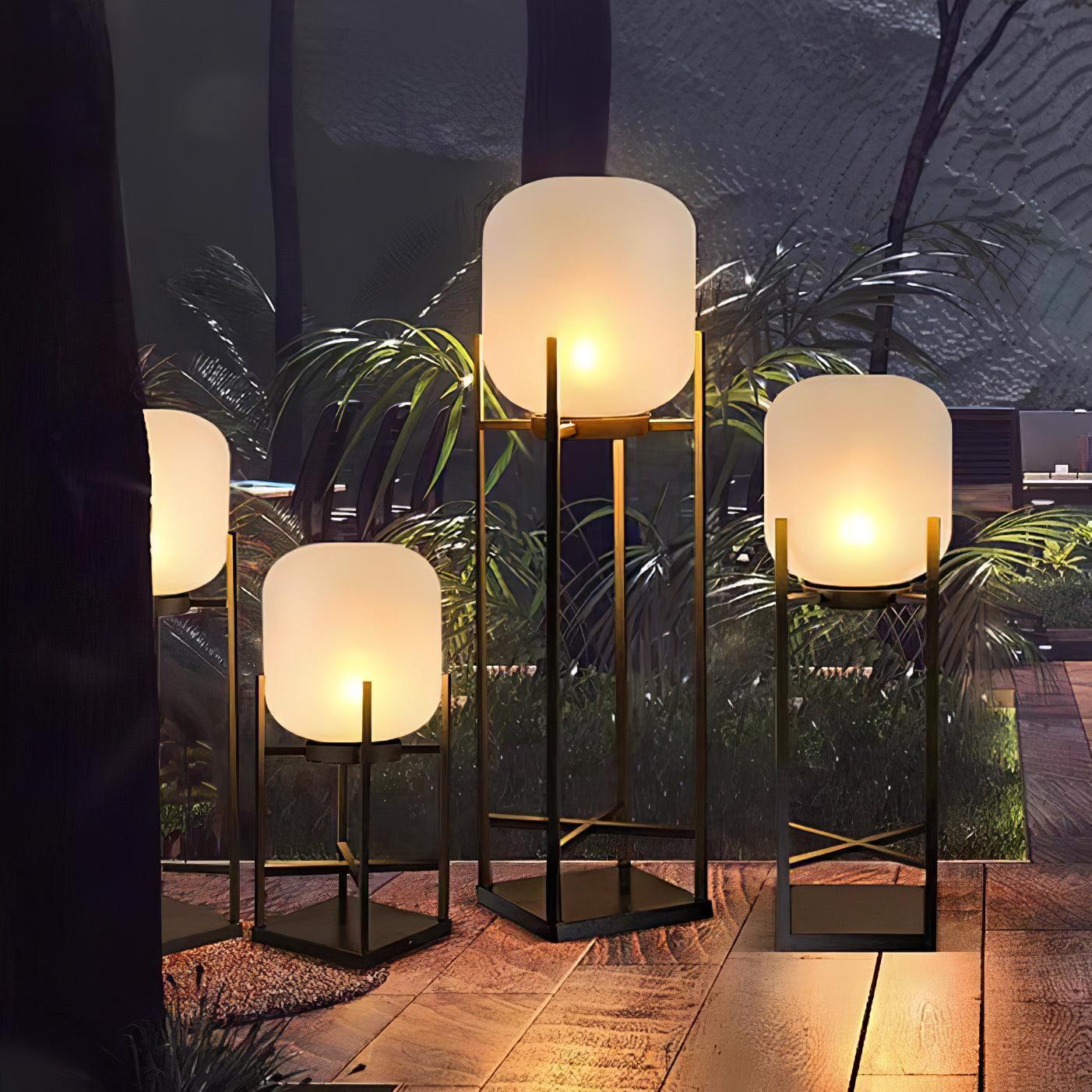 Lantern Outdoor Floor Lamp - Vinlighting