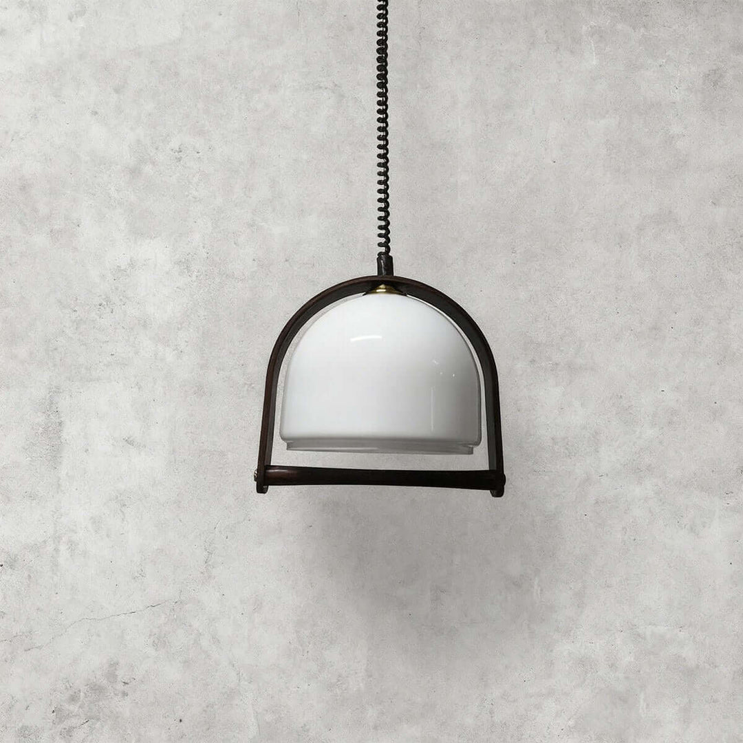 Lanuro Pendant Light – Nordic Retro Glass Retractable Lamp