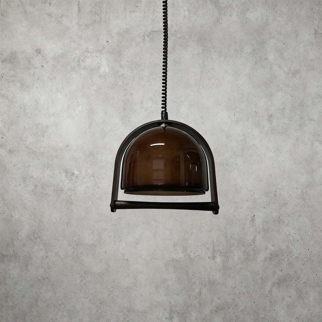 Lanuro Pendant Light – Nordic Retro Glass Retractable Lamp