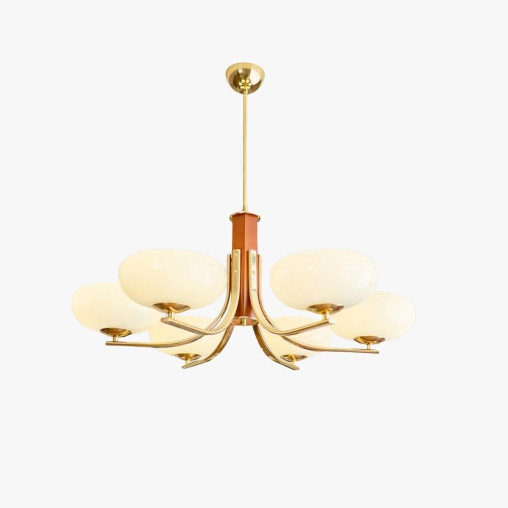 Larenta Rico Chandelier | Timeless Gold Vintage Lighting | Vinlighting | Vinlighting