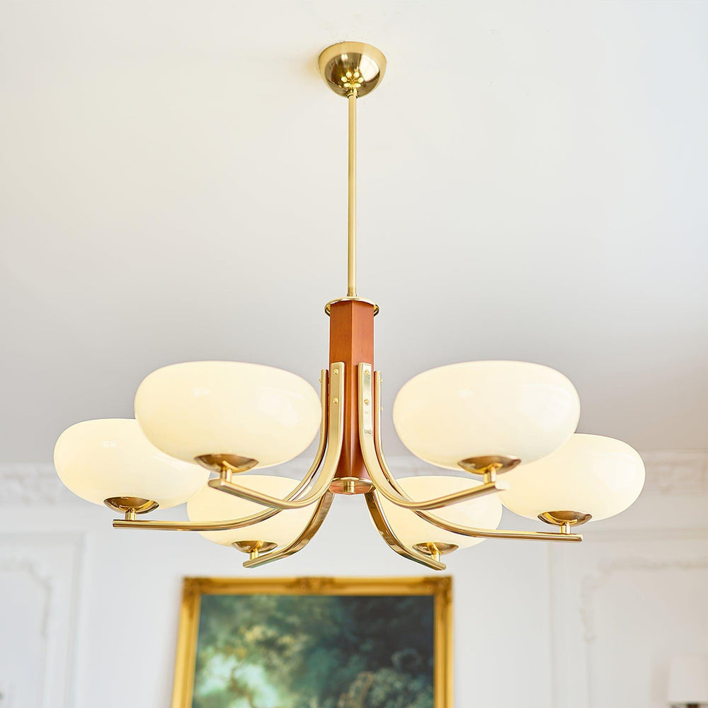 Larenta Rico Chandelier | Timeless Gold Vintage Lighting | Vinlighting | Vinlighting