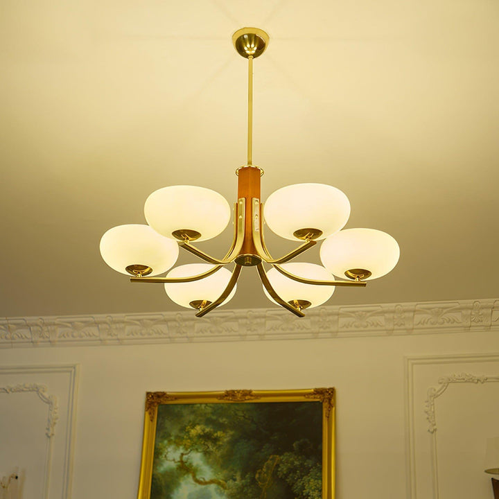 Larenta Rico Chandelier | Timeless Gold Vintage Lighting | Vinlighting | Vinlighting