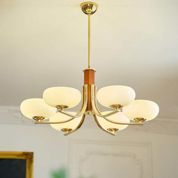 Larenta Rico Chandelier | Timeless Gold Vintage Lighting | Vinlighting | Vinlighting