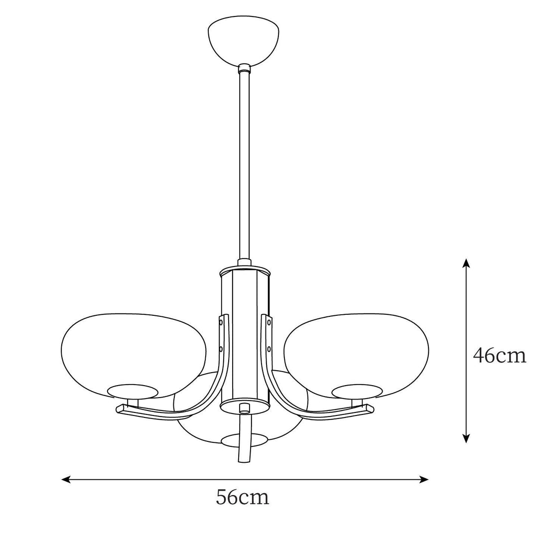 Larenta Rico Chandelier | Timeless Gold Vintage Lighting | Vinlighting | Vinlighting