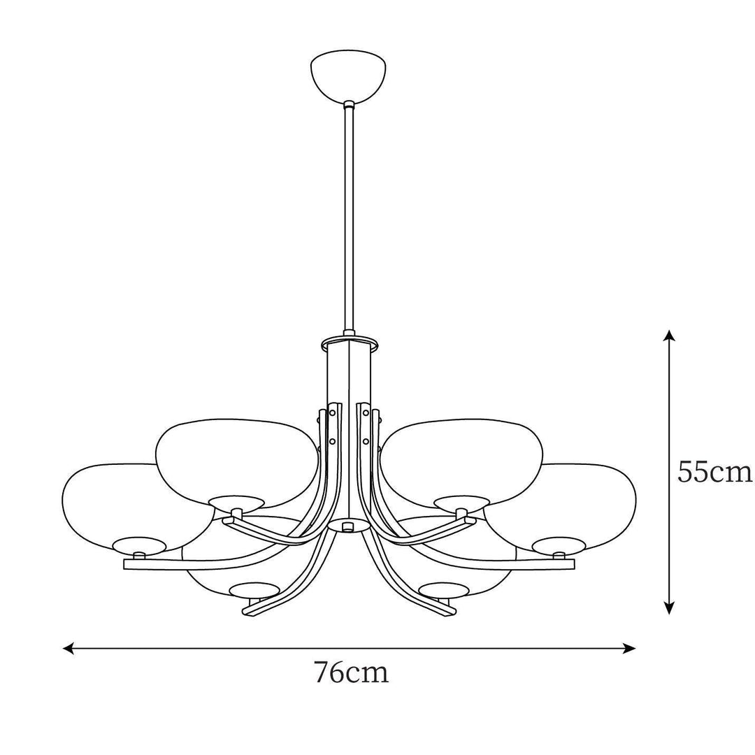 Larenta Rico Chandelier | Timeless Gold Vintage Lighting | Vinlighting | Vinlighting