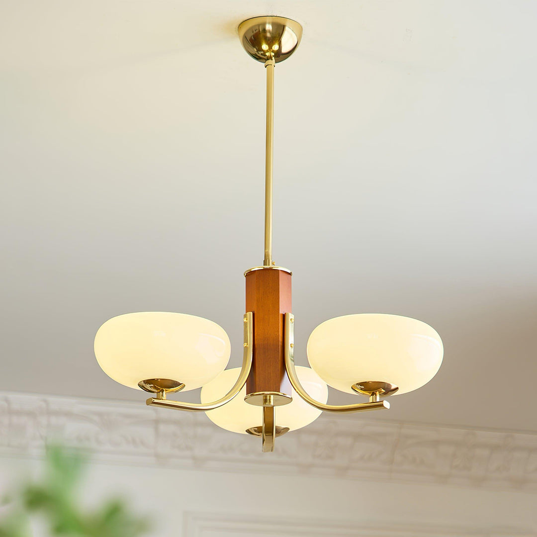 Larenta Rico Chandelier | Timeless Gold Vintage Lighting | Vinlighting | Vinlighting