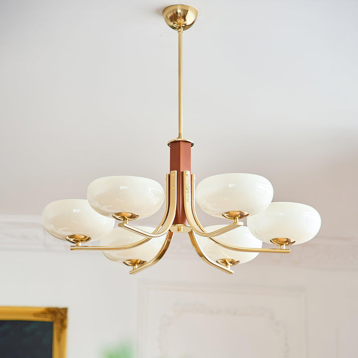 Larenta Rico Chandelier | Timeless Gold Vintage Lighting | Vinlighting | Vinlighting