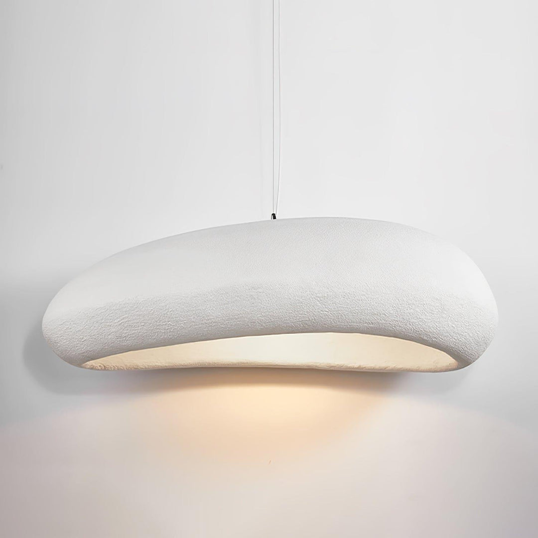Large Rustic Resin Pendant Light - Round Hanging Lamp for Dining Room | Vinlighting | Vinlighting
