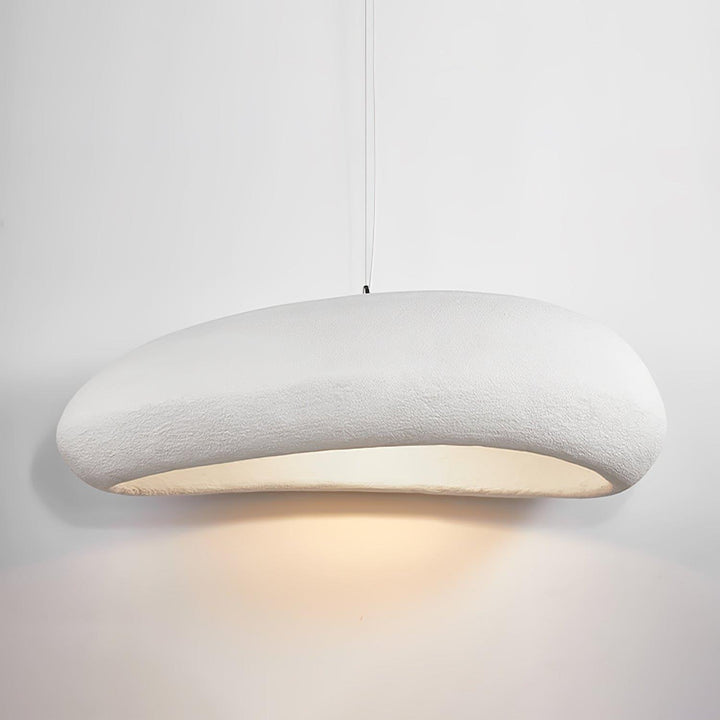 Large Rustic Resin Pendant Light - Round Hanging Lamp for Dining Room | Vinlighting | Vinlighting