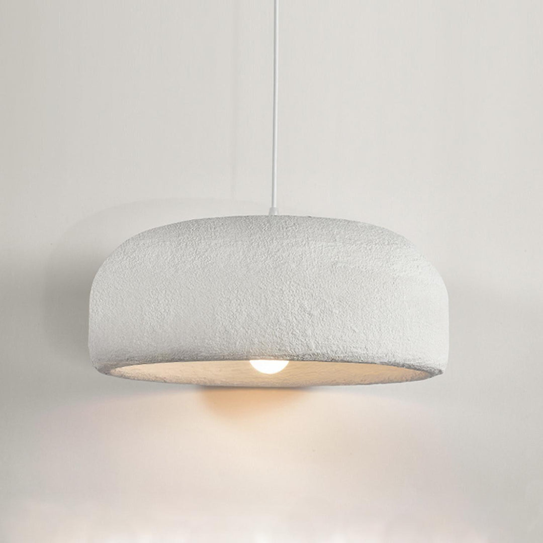 Large Rustic Resin Pendant Light - Round Hanging Lamp for Dining Room | Vinlighting | Vinlighting