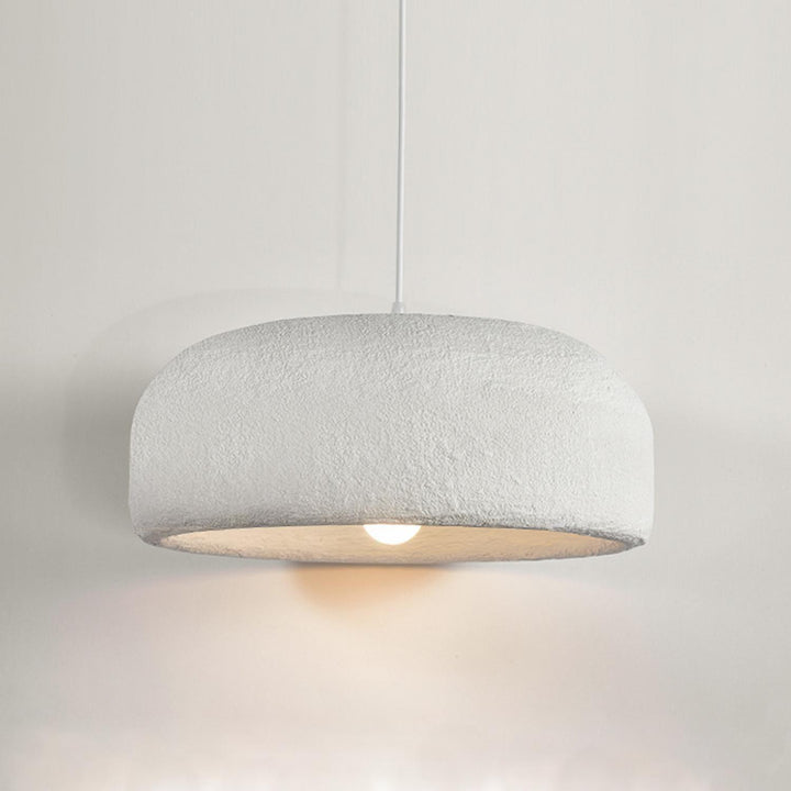 Large Rustic Resin Pendant Light - Round Hanging Lamp for Dining Room | Vinlighting | Vinlighting