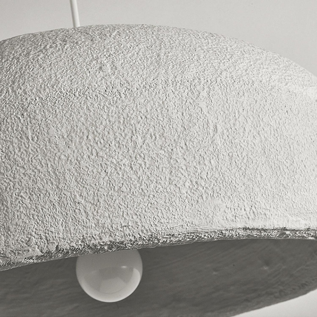Large Rustic Resin Pendant Light - Round Hanging Lamp for Dining Room | Vinlighting | Vinlighting