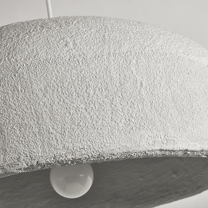 Large Rustic Resin Pendant Light - Round Hanging Lamp for Dining Room | Vinlighting | Vinlighting