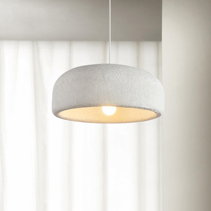 Large Rustic Resin Pendant Light - Round Hanging Lamp for Dining Room | Vinlighting | Vinlighting