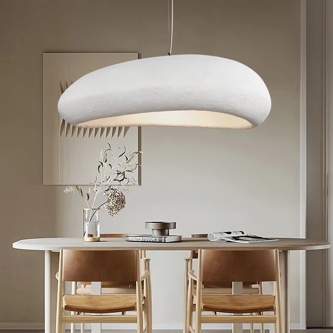 Large Rustic Resin Pendant Light - Round Hanging Lamp for Dining Room | Vinlighting | Vinlighting