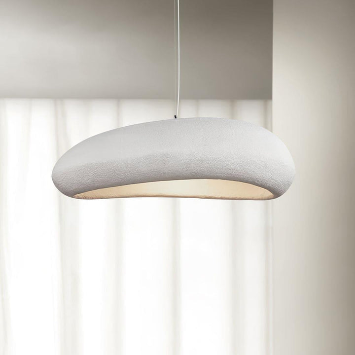 Large Rustic Resin Pendant Light - Round Hanging Lamp for Dining Room | Vinlighting | Vinlighting