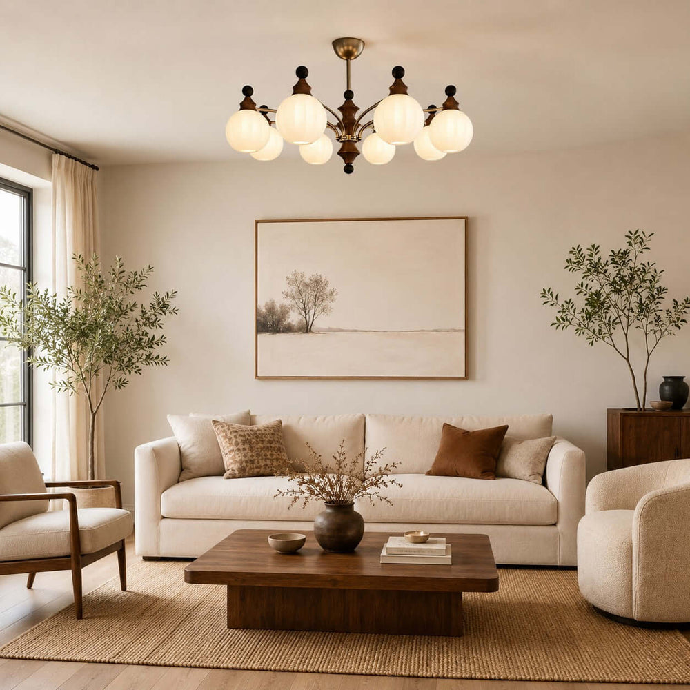 Laurent Chandelier – French Vintage Glass Dining Room Light Fixture | Vinlighting
