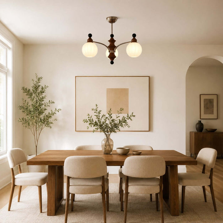 Laurent Chandelier – French Vintage Glass Dining Room Light Fixture | Vinlighting