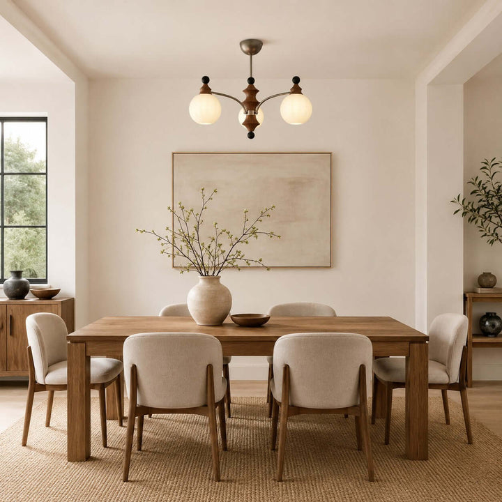 Laurent Chandelier – French Vintage Glass Dining Room Light Fixture | Vinlighting