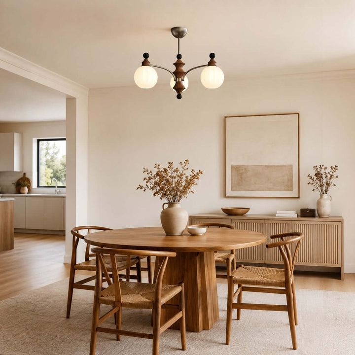 Laurent Chandelier – French Vintage Glass Dining Room Light Fixture | Vinlighting