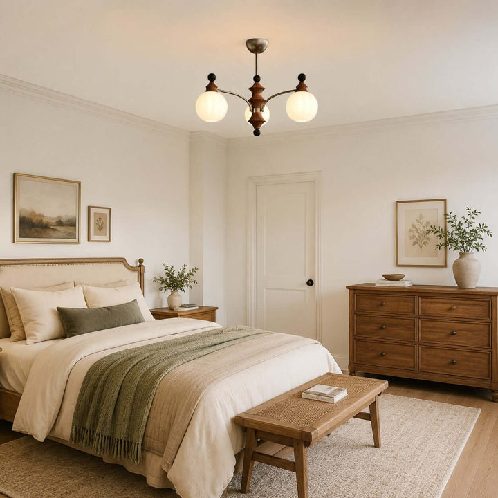 Laurent Chandelier – French Vintage Glass Dining Room Light Fixture | Vinlighting