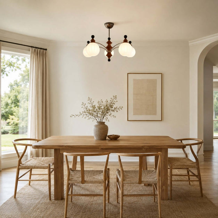 Laurent Chandelier – French Vintage Glass Dining Room Light Fixture | Vinlighting