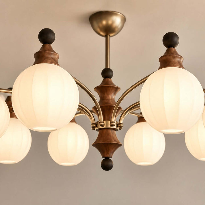 Laurent Chandelier – French Vintage Glass Dining Room Light Fixture | Vinlighting