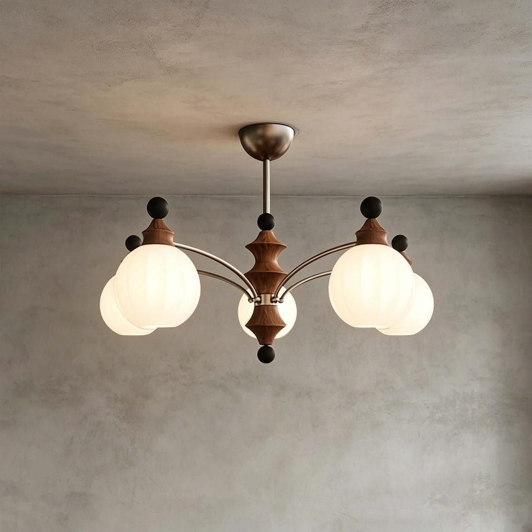 Laurent Chandelier – French Vintage Glass Dining Room Light Fixture | Vinlighting