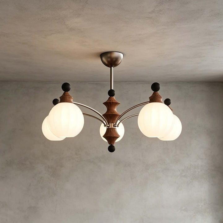Laurent Chandelier – French Vintage Glass Dining Room Light Fixture | Vinlighting