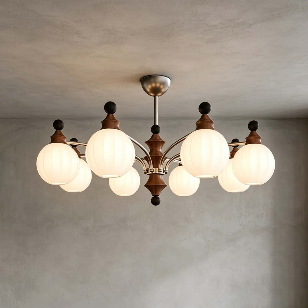 Laurent Chandelier – French Vintage Glass Dining Room Light Fixture | Vinlighting