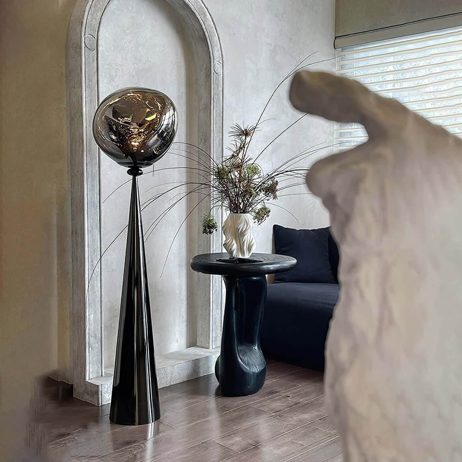 Lava Cone Fat Floor Lamp - Unique Spherical Design & Ethereal Glow