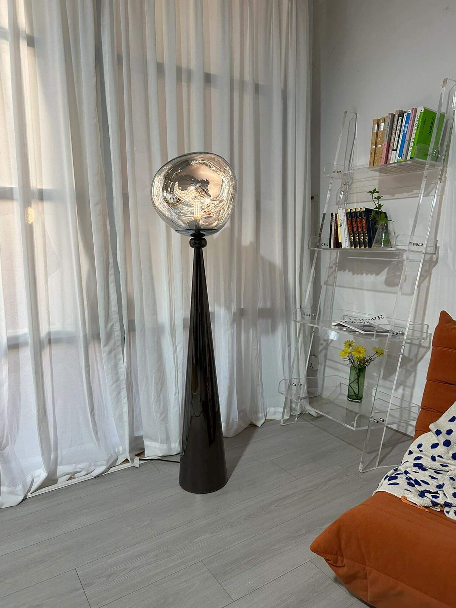 Lava Cone Fat Floor Lamp - Unique Spherical Design & Ethereal Glow