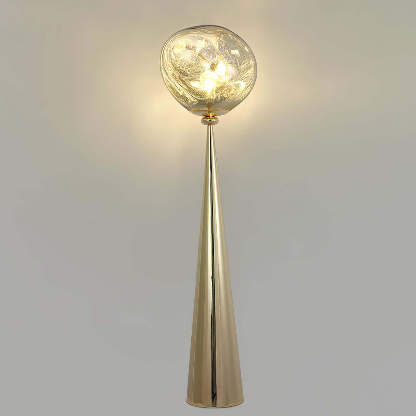 CONE フロアランプ Lava Cone Fat Floor Lamp - Unique Spherical Design & Ethereal Glow
