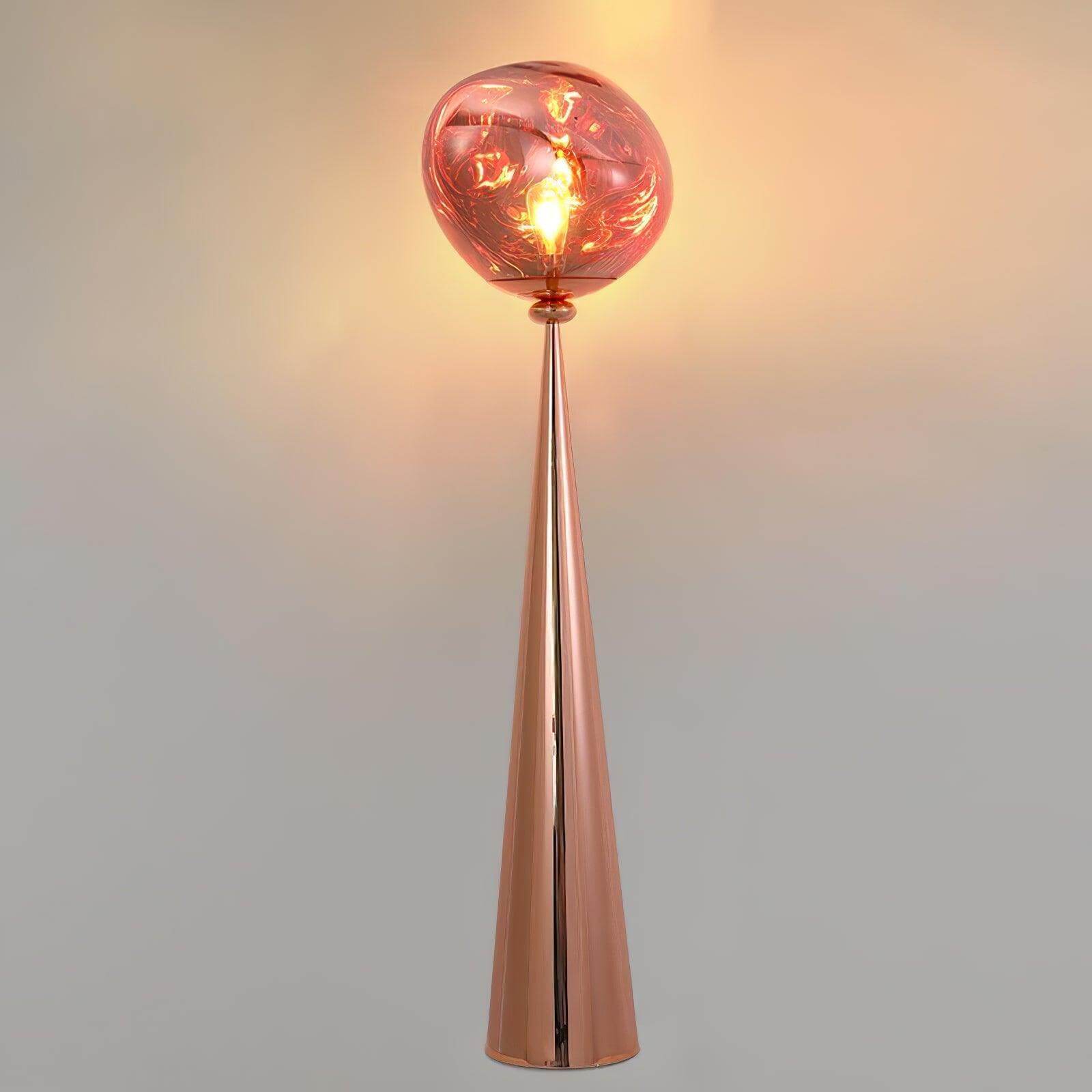 Lava Cone Fat Floor Lamp - Unique Spherical Design & Ethereal Glow