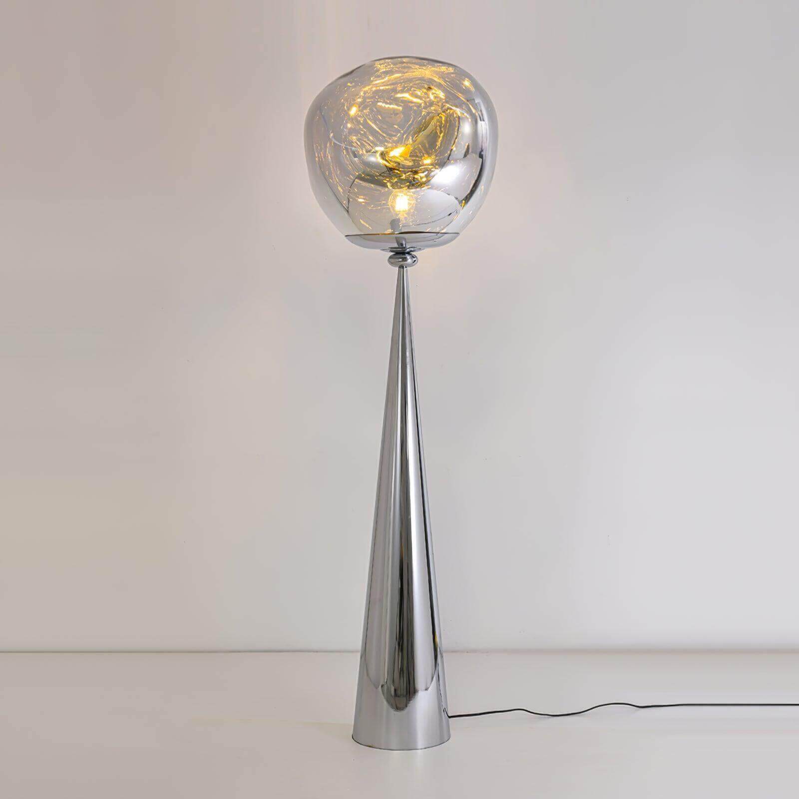 Lava Cone Fat Floor Lamp - Unique Spherical Design & Ethereal Glow