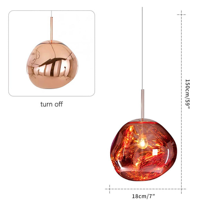 Lava Pendant Lamp | Modern Melt Hanging Light for Bathroom & Island | Vinlighting | Vinlighting