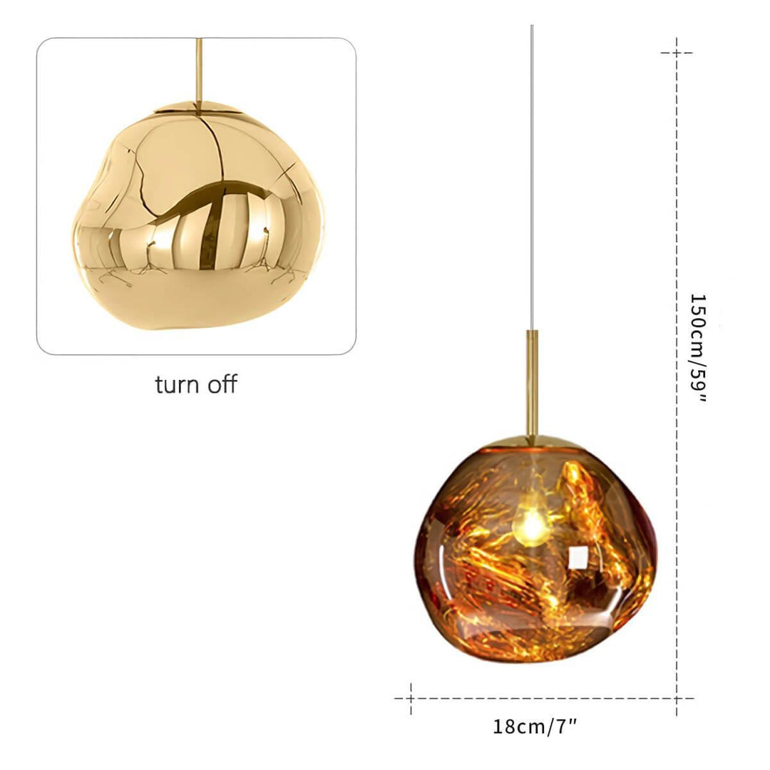 Lava Pendant Lamp | Modern Melt Hanging Light for Bathroom & Island | Vinlighting | Vinlighting