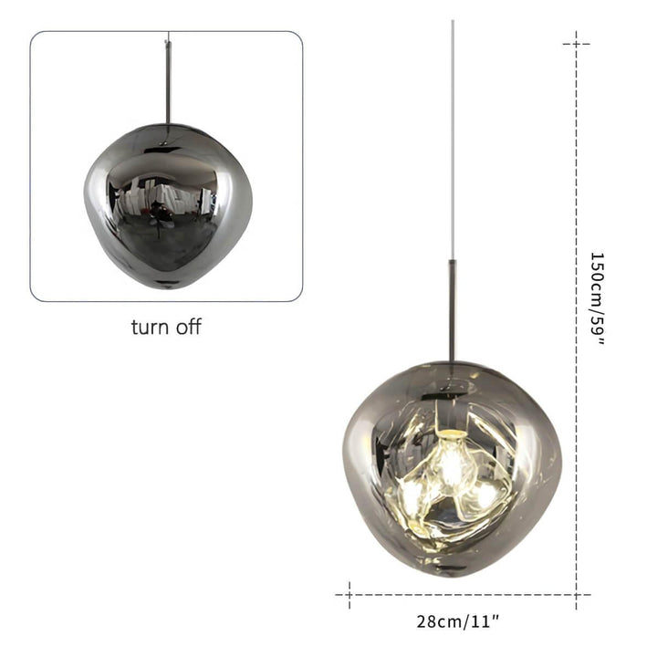 Lava Pendant Lamp | Modern Melt Hanging Light for Bathroom & Island | Vinlighting | Vinlighting