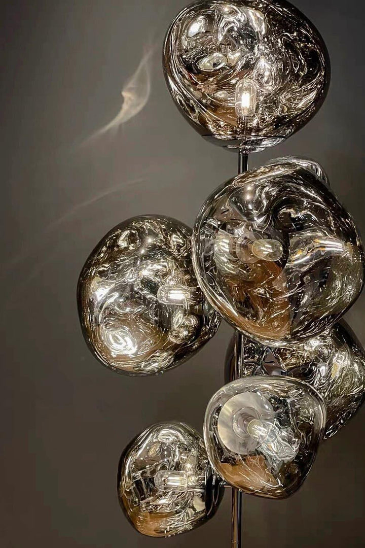 Lava Stand Floor Lamp - Gold Finish & Captivating Hot-Blown Acrylic | Vinlighting | Vinlighting
