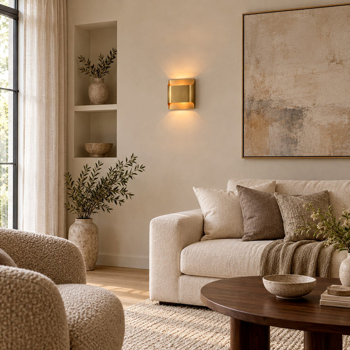 Leclerc Brass Wall Lamp