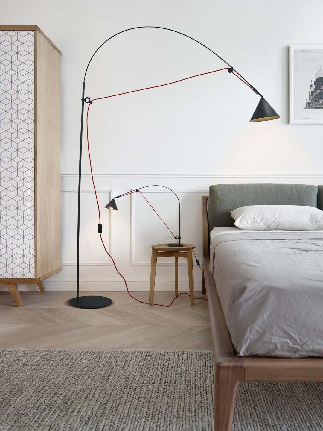 Lemaver Floor Lamp – Postmodern Minimalist Long Pole Creative Light