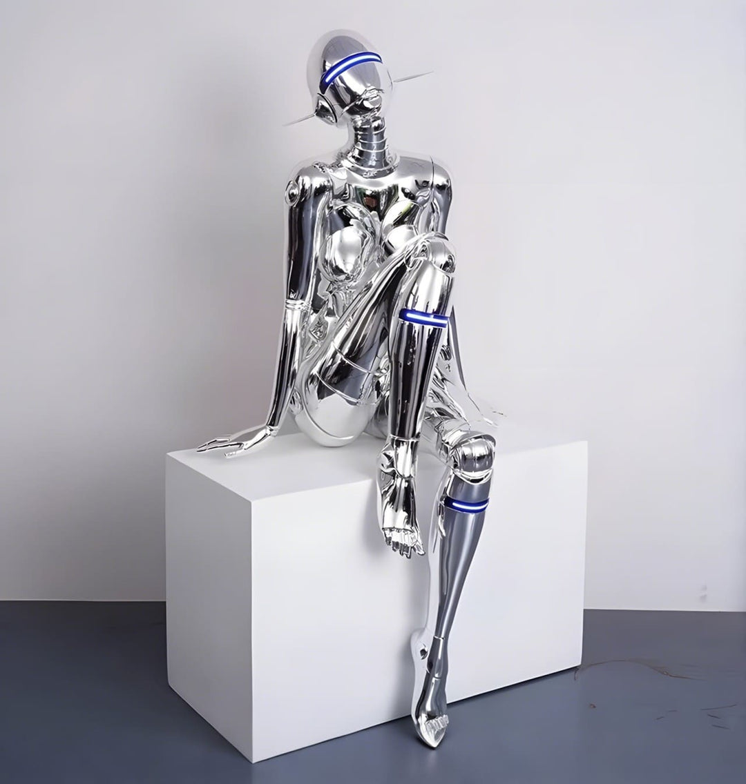 Lenvor Goddess Floor Lamp – Resin Sculpture Art Deco Light