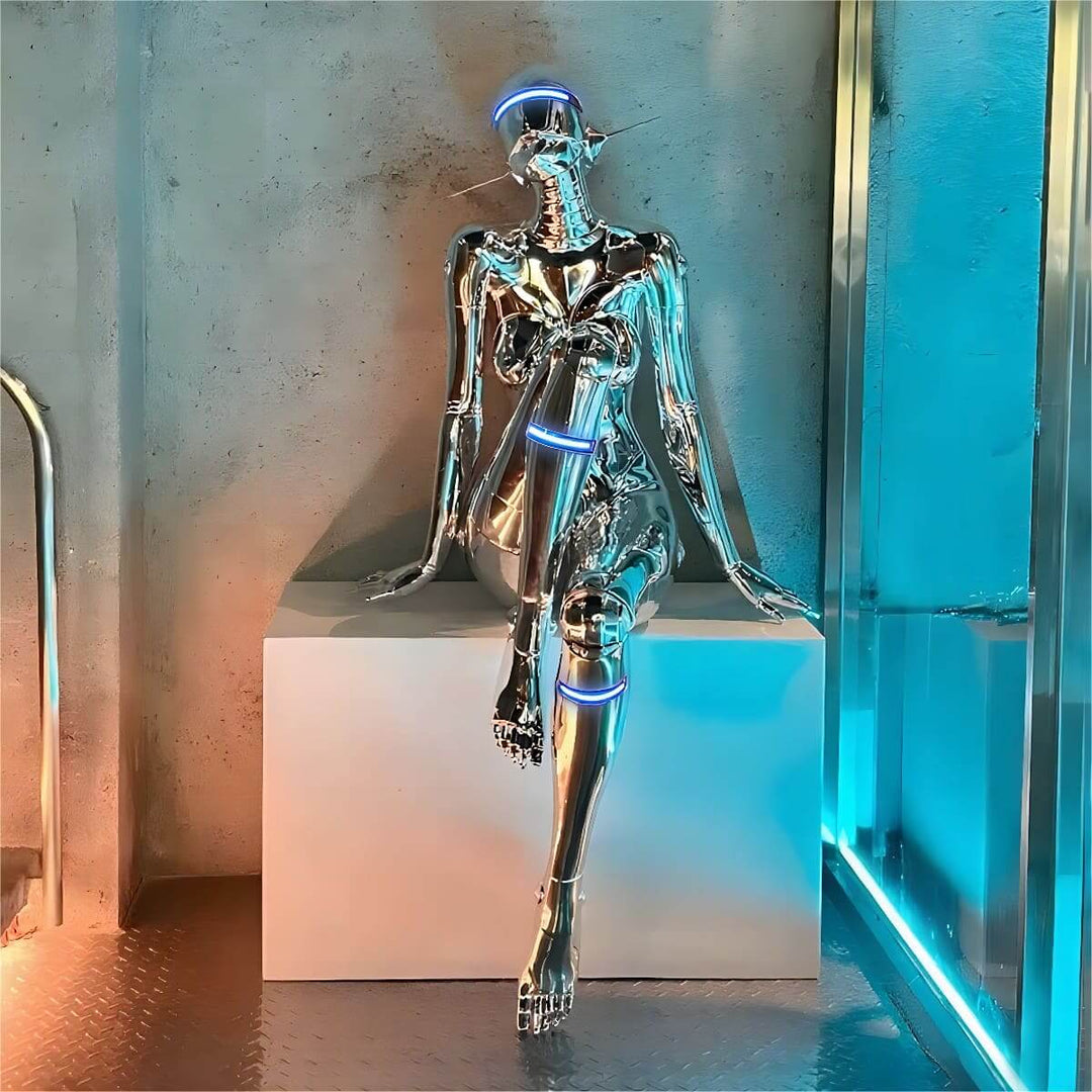 Lenvor Goddess Floor Lamp – Resin Sculpture Art Deco Light