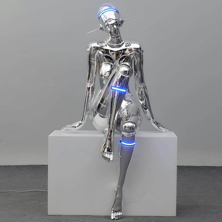 Lenvor Goddess Floor Lamp – Resin Sculpture Art Deco Light